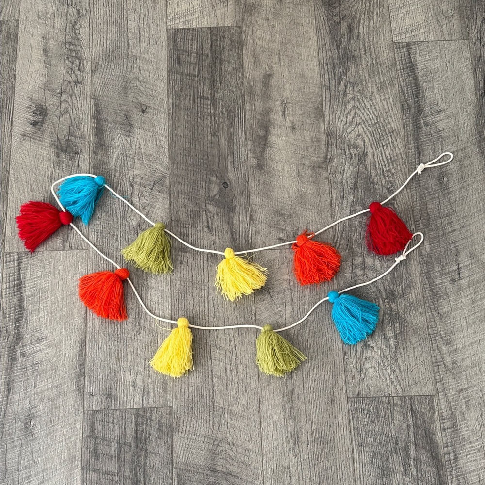 Kids room decor Colorful Tassel Garland